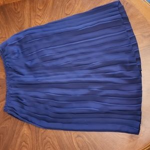 Purple pleated skirt